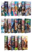Evergreen illustrated Classics books : The Secret Garden, A tale of two cities, Gulliver's Travels, The Lost World and more - Classic story book for kids, Kids educational books | Pack of 22 books