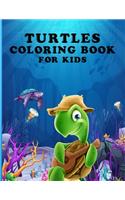 Turtles Coloring Book For Kids: Turtle Coloring Book.Turtle Coloring Book For Kids.50 Story Paper Pages. 8.5 in x 11 in Cover.