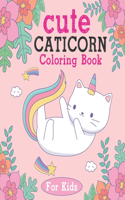 Cute Caticorn Coloring Book