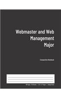 Webmaster and Web Management Major Composition Notebook
