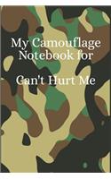 My Camouflage Notebook for Can't Hurt Me: A Writing Journal to Help You Master Your Mind and Defy the Odds