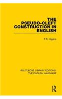 The Pseudo-Cleft Construction in English