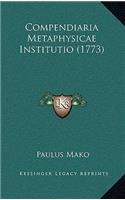 Compendiaria Metaphysicae Institutio (1773)