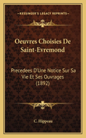 Oeuvres Choisies De Saint-Evremond