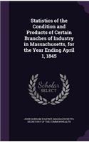 Statistics of the Condition and Products of Certain Branches of Industry in Massachusetts, for the Year Ending April 1, 1845