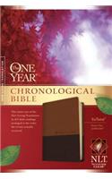 One Year Chronological Bible-NLT: New Living Translation, Brown/Tan, Tutone, Leatherlike