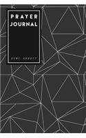 Prayer Journal: 100 Days Healing Journal (Black Geometric Design) with 6-X9- Portable Size