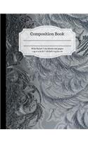 Ice Swirls Composition Book