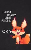 I Just Really Like Foxes Ok: A cool gift to the person that came to your mind right now he might like it.