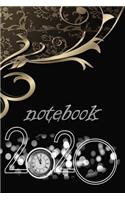 2020 notebook: 120 page 6x9 journal for Writing Down, Daily Habits, Diary notebook (2020 notebook planner, calendar, travelers Themed book)