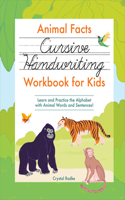 Animal Facts Cursive Handwriting Workbook for Kids