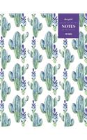 Dot Grid Notes 110 Pages: Cactus Floral Notebook for Professionals and Students, Teachers and Writers - Succulent Pattern
