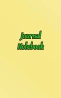 Journal Notebook: Yellow Daily Journaling - Lined Paper Wide Ruled Notes Spark Your Imagination and Positive Thinking - Yellow Note Paper Cover Print