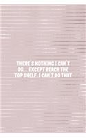 There Is Nothing I Can't Do... Except Reach The Top Shelf. I Can't Do That