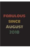 Fabulous Since August 2018