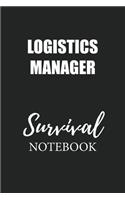 Logistics Manager Survival Notebook: Small Undated Weekly Planner for Work and Personal Everyday Use Habit Tracker Password Logbook Music Review Playlist Diary Journal