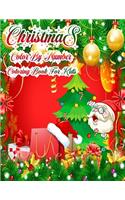 Christmas Color By Number Coloring Book For Kids