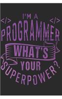 Programmer: Programmer Notebook The perfect gift idea for programmers or IT enthusiasts. The paperback has 120 white pages with dot matrix that assist you in wr