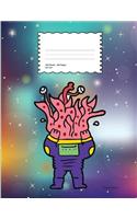 Space Squid: School Supplies Primary Composition Book for Kids