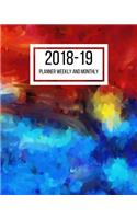 2018-19 Planner Weekly and Monthly: July 2018 to June 2019 Planner - 8 x 10 Inches - Paperback(30 Academic Planner One)