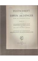 Festschrift Fa1/4r Erwin Aichinger Zum 60. Geburtstag
