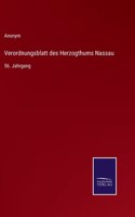 Verordnungsblatt des Herzogthums Nassau