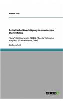 Ästhetische Berechtigung des modernen Stummfilms