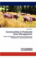 Communities in Protected Area Management