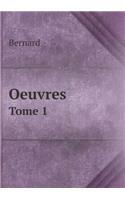 Oeuvres Tome 1