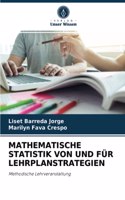 Mathematische Statistik Von Und Für Lehrplanstrategien