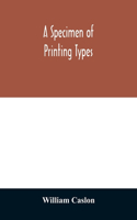 specimen of printing types
