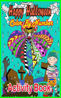Happy Halloween Color By Number Activity Book