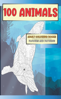 Adult Coloring Books Flowers and Patterns - Animals