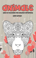 Libri da colorare per ragazze antistress - Linee spesse - Animale