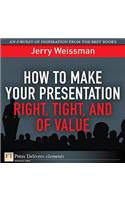 How to Make Your Presentation Right, Tight, and of Value