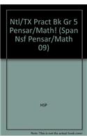 Harcourt School Publishers Pensar Math: National/TX Practice Book Pensar/Math! Grade 5