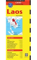 Laos Travel Map Third Edition