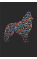 Belgian Tervuren Notebook 'Word Cloud' - Gift for Belgian Tervuren Lovers - Belgian Tervuren Journal: Medium College-Ruled Journey Diary, 110 page, Lined, 6x9 (15.2 x 22.9 cm)