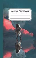 Journal Notebook: Astronaut Moon Design Journal Notebook diary for kids, girls, women's/ Blank Lined Journal Notebook