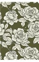 Cream Rose Design Notebook