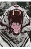 White Tiger Journal to Write in: Blank Notebook with Wild Animal Theme