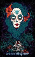 2019-2023 Monthly Planner: Mexican Sugar Skull 2019-2023 Monthly Planner and Five Year Calendar 8.5x11 144 Pages