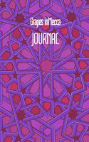 Grapes in Mecca JOURNAL: 6x9 Inch Lined Geometrical Islamic Art Journal/Notebook - Ramadan, Eid, Hajj, Umrah
