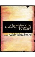 A Commentary on the Original Text of the Acts of the Apostles