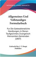 Allgemeines Und Vollstandiges Formularbuch
