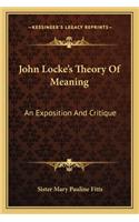 John Locke's Theory of Meaning