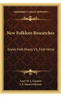New Folklore Researches