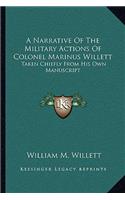 A Narrative Of The Military Actions Of Colonel Marinus Willett