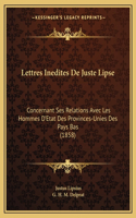 Lettres Inedites de Juste Lipse