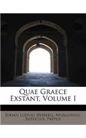 Quae Graece Exstant, Volume I